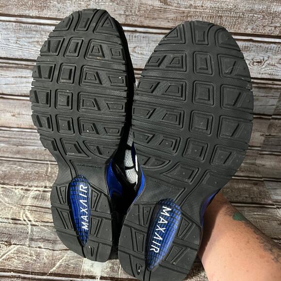 Men’s Size 9 Nike Air Max Torch 4 IV CW7026-100 white Hyper Blue - Picture 5 of 6